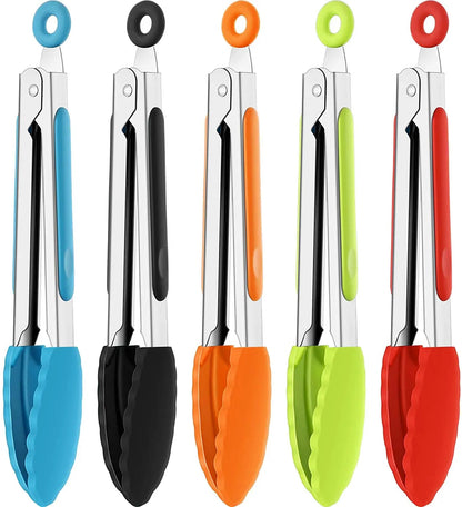 Silicone-Tipped Stainless Steel Kitchen Tongs – 7–12in – product image 4