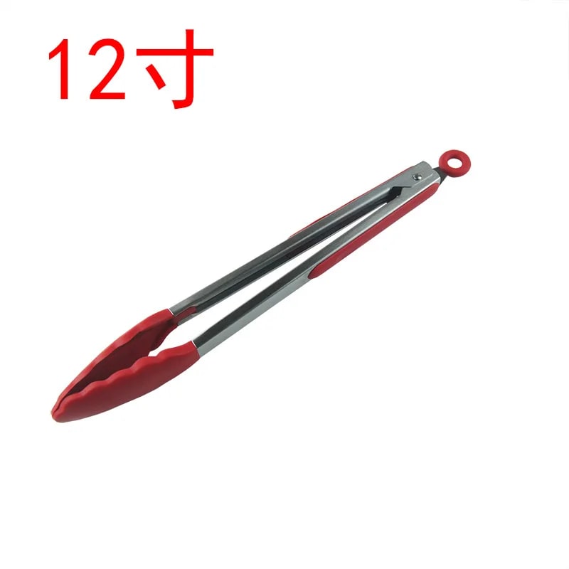 Silicone-Tipped Stainless Steel Kitchen Tongs – 7–12in – product image 10