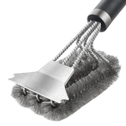 Safe BBQ Grill Brush & Scraper with Deluxe Handle – 1–2 Pack – product image 8