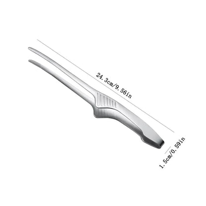 Stainless Steel BBQ Serving Tongs with Non-Slip Grip – product image 2