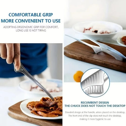 Stainless Steel Non-Slip BBQ Tongs – Easy Clean – product image 3