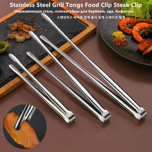 Stainless Steel BBQ Tongs for Grilling & Serving