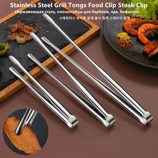 Stainless Steel BBQ Tongs for Grilling & Serving – product image 1