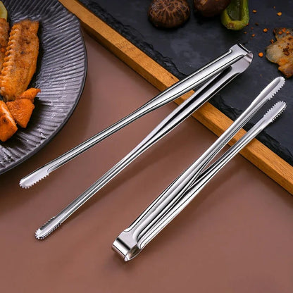 Stainless Steel BBQ Tongs for Grilling & Serving – product image 2