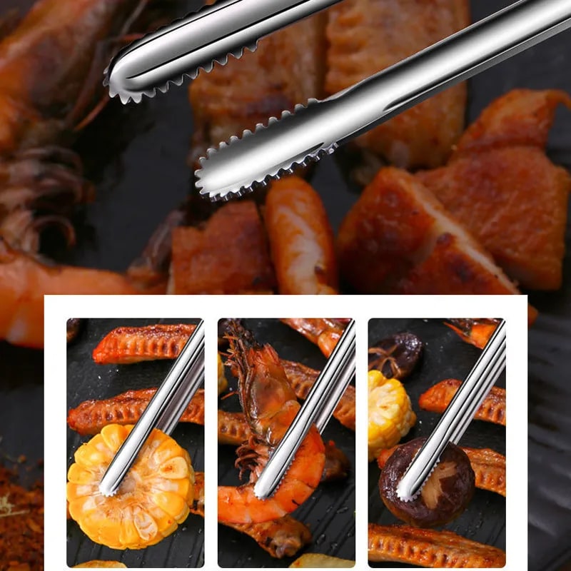 Stainless Steel BBQ Tongs for Grilling & Serving – product image 4