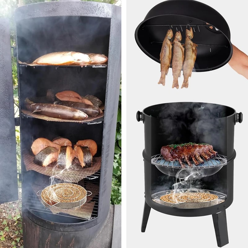 Stainless Steel Cold Smoke Generator with Apple Wood Chips – product image 3