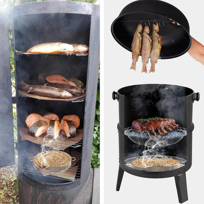 Stainless Steel Cold Smoke Generator with Apple Wood Chips – product image 3
