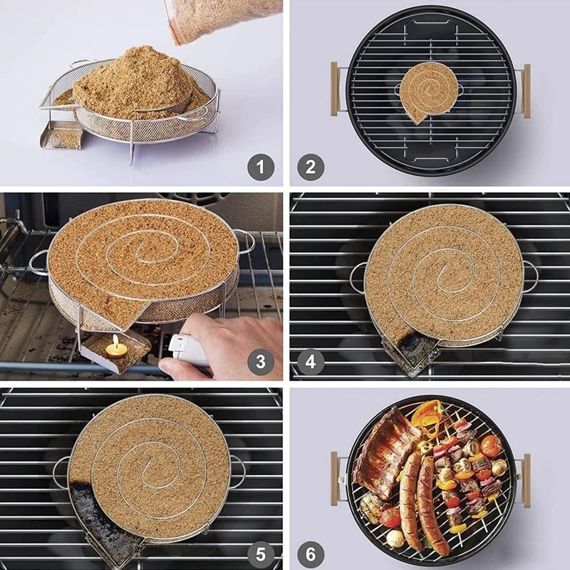 Stainless Steel Cold Smoke Generator with Apple Wood Chips – product image 5