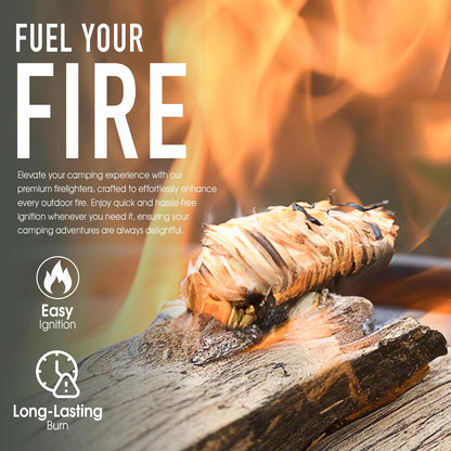 Natural Wood Wool Firelighters – 200 Pack, 2.1kg – product image 5