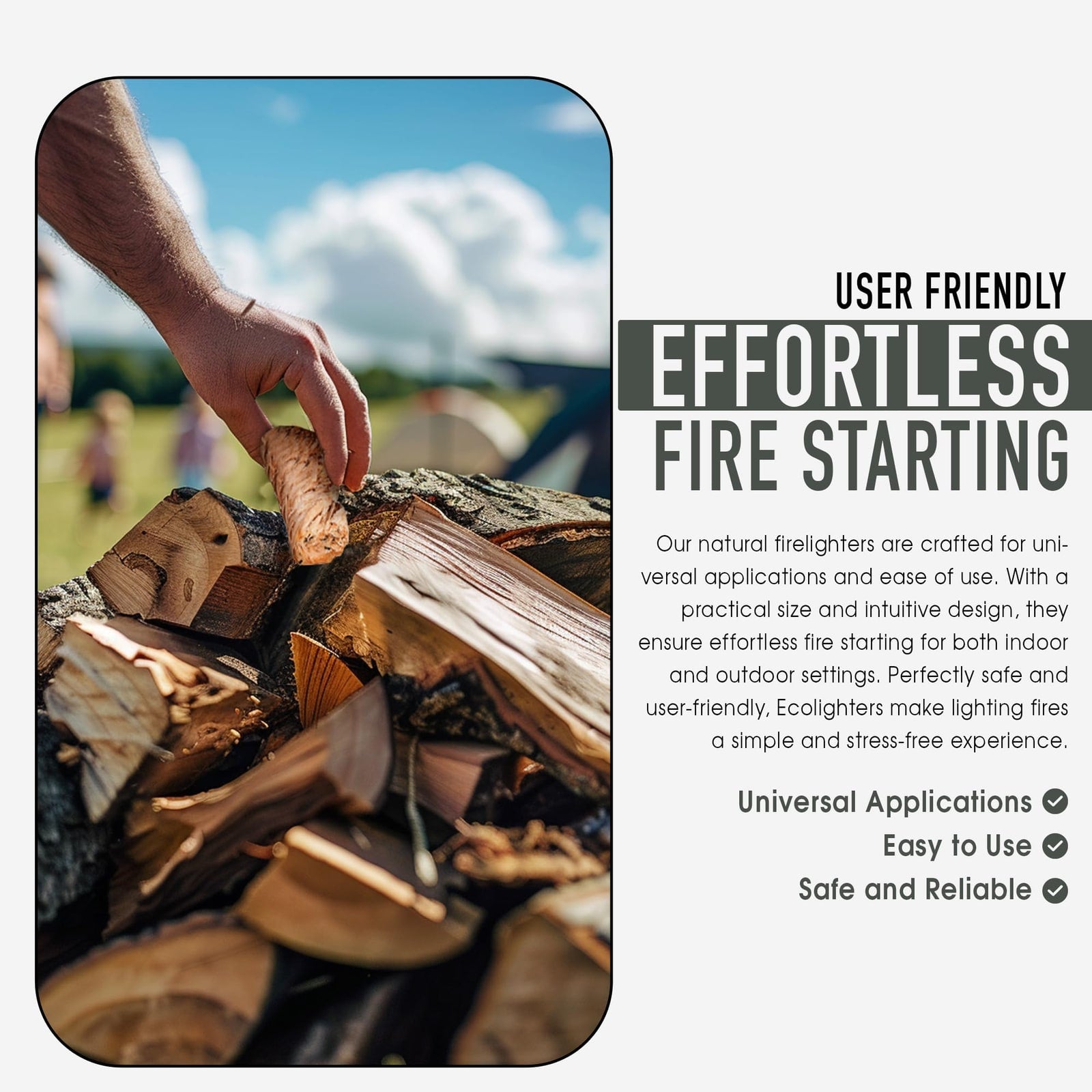 Natural Wood Wool Firelighters – 200 Pack, 2.1kg – product image 11