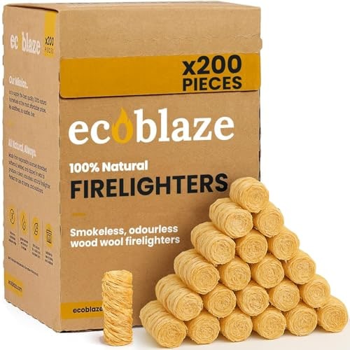 Natural Wood BBQ Firelighters – 200 Pack – product image 2