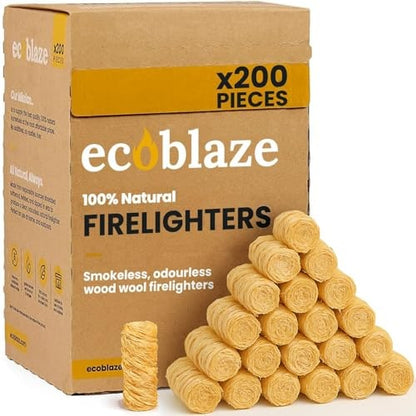 Natural Wood BBQ Firelighters – 200 Pack – product image 2