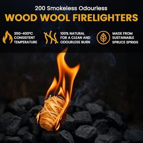 Natural Wood BBQ Firelighters – 200 Pack – product image 4
