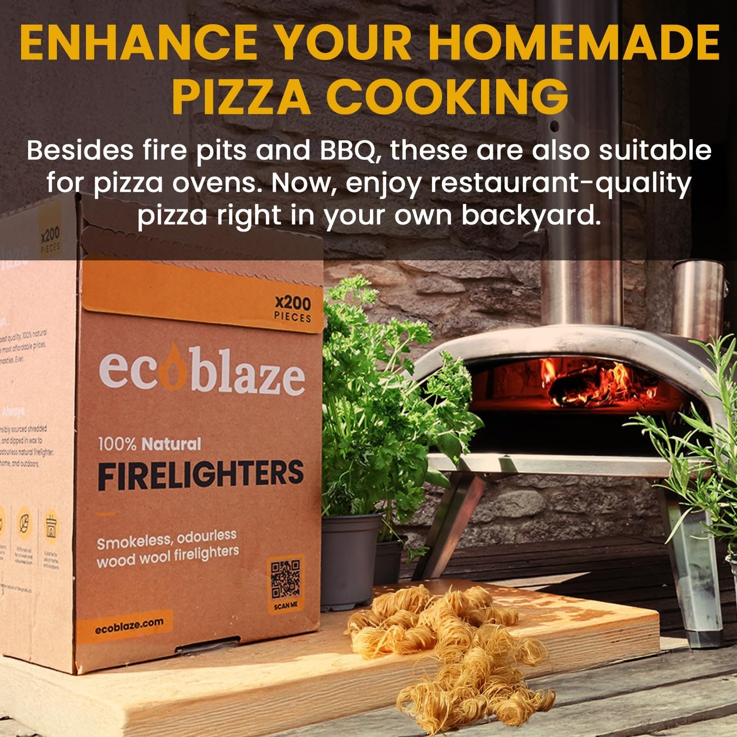 Natural Wood BBQ Firelighters – 200 Pack – product image 7