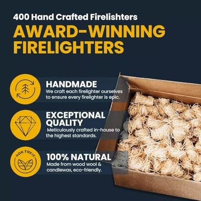 Natural Wood BBQ Firelighters – 200 Pack – product image 12