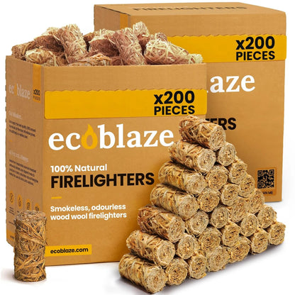 Natural Wood BBQ Firelighters – 200 Pack – product image 15