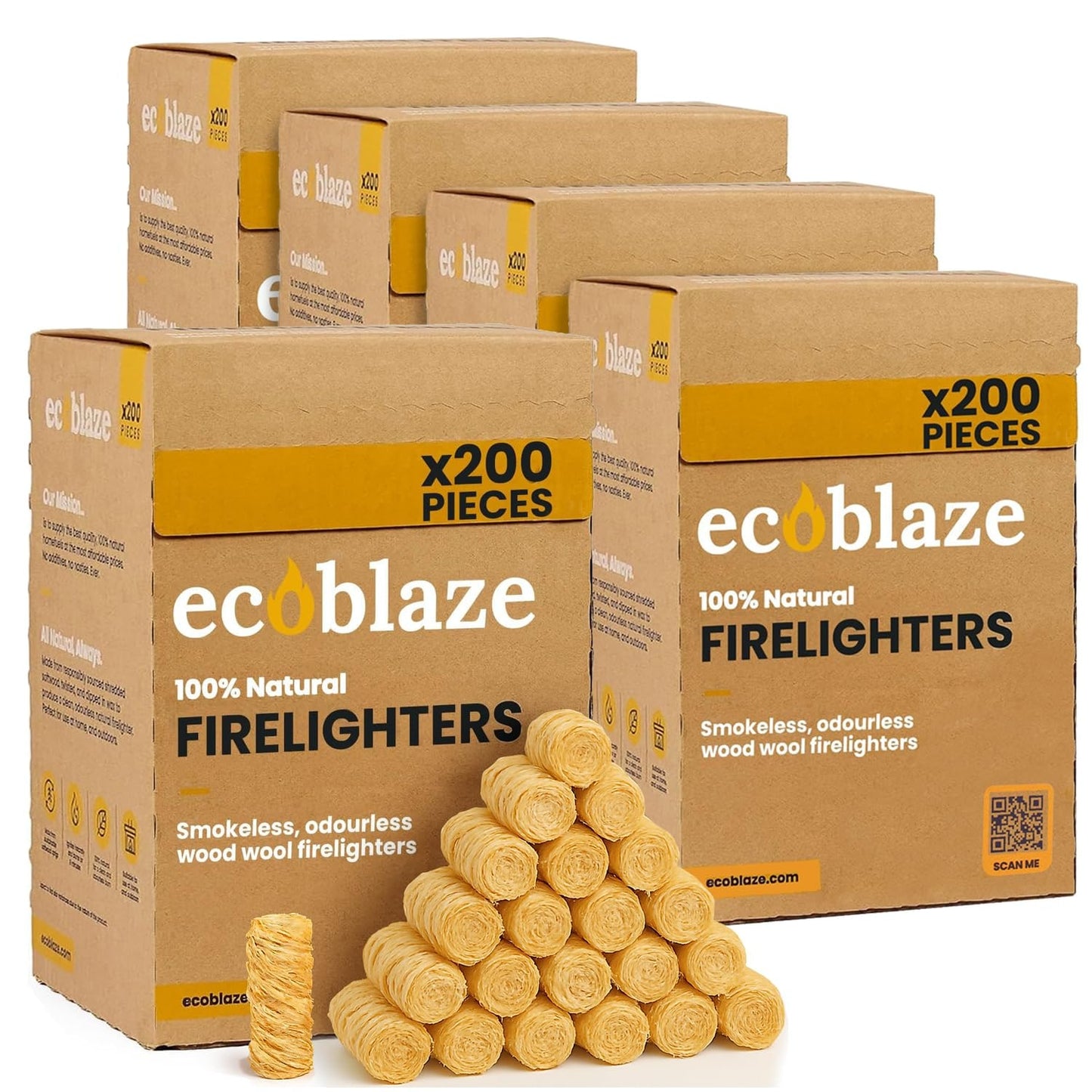Natural Wood BBQ Firelighters – 200 Pack – product image 17