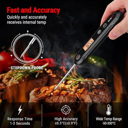 IPX6 Fast-Read Digital Meat Thermometer with Stainless Probe – product image 4