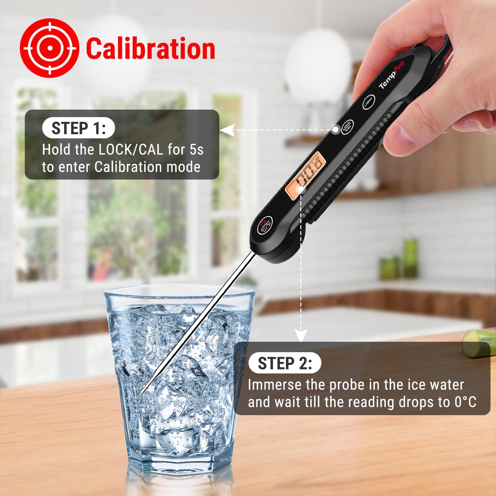 IPX6 Fast-Read Digital Meat Thermometer with Stainless Probe – product image 9