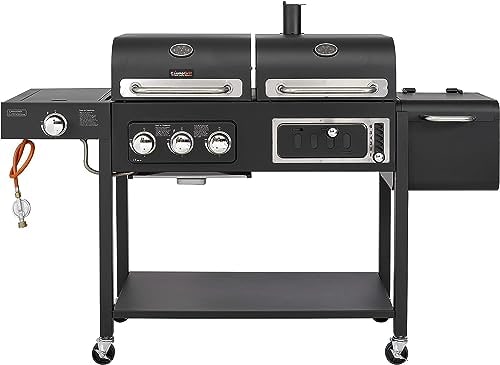 CosmoGrill Hybrid 3+1 Burner Dual-Fuel BBQ with Cover – product image 2