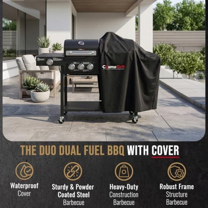 CosmoGrill Hybrid 3+1 Burner Dual-Fuel BBQ with Cover – product image 6