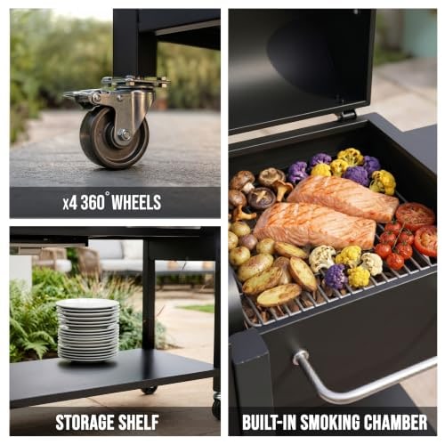 CosmoGrill Hybrid 3+1 Burner Dual-Fuel BBQ with Cover – product image 8