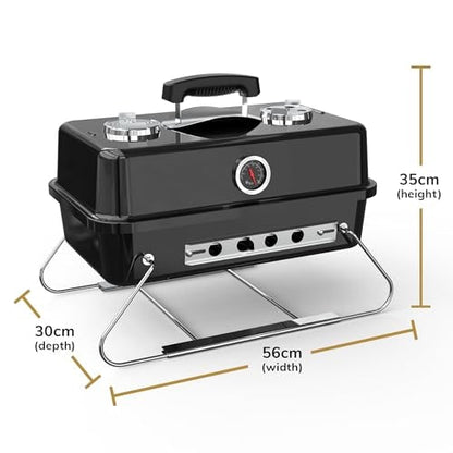 House of Home Portable Folding Charcoal BBQ with Thermometer – product image 6