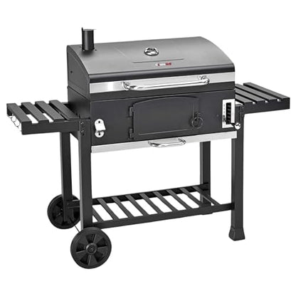 CosmoGrill Outdoor XXL Charcoal Smoker BBQ with Lid & Shelves – product image 2