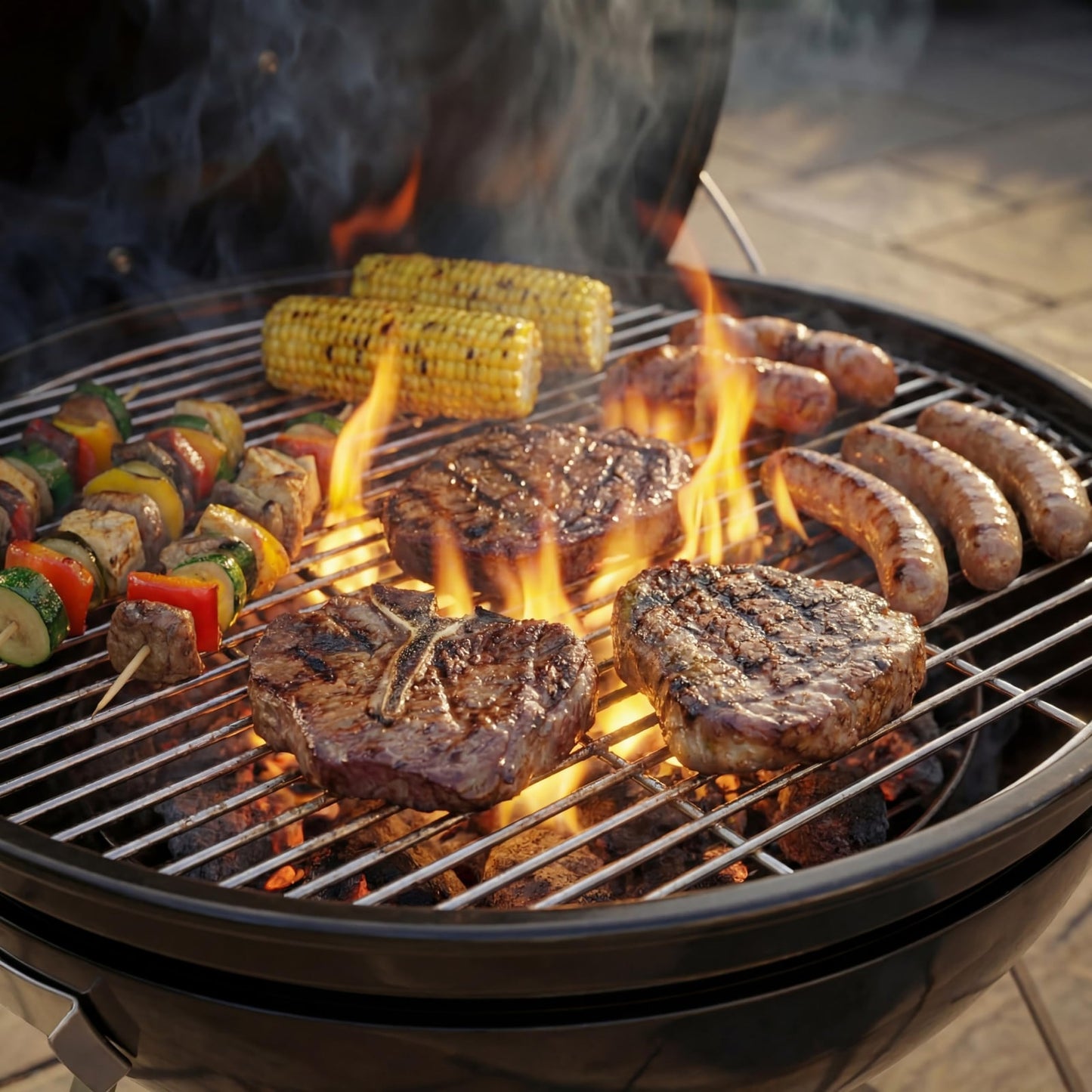 Garden Vida Kansas 16in Freestanding Charcoal BBQ – Black – product image 7