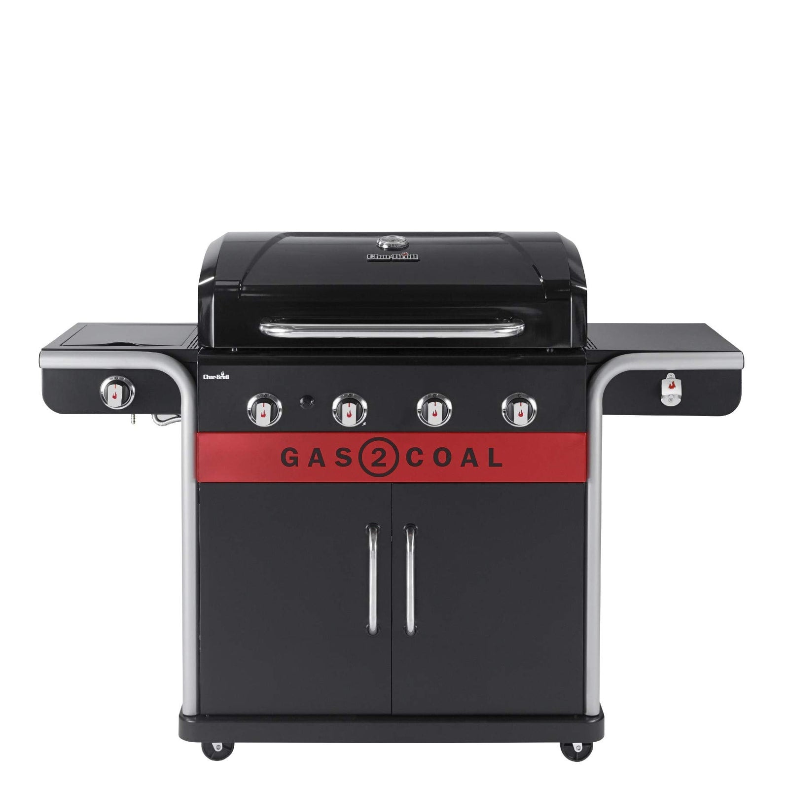 Char-Broil Gas2Coal 440 Hybrid Gas & Charcoal BBQ – Black – product image 1