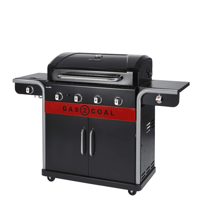 Char-Broil Gas2Coal 440 Hybrid Gas & Charcoal BBQ – Black – product image 5