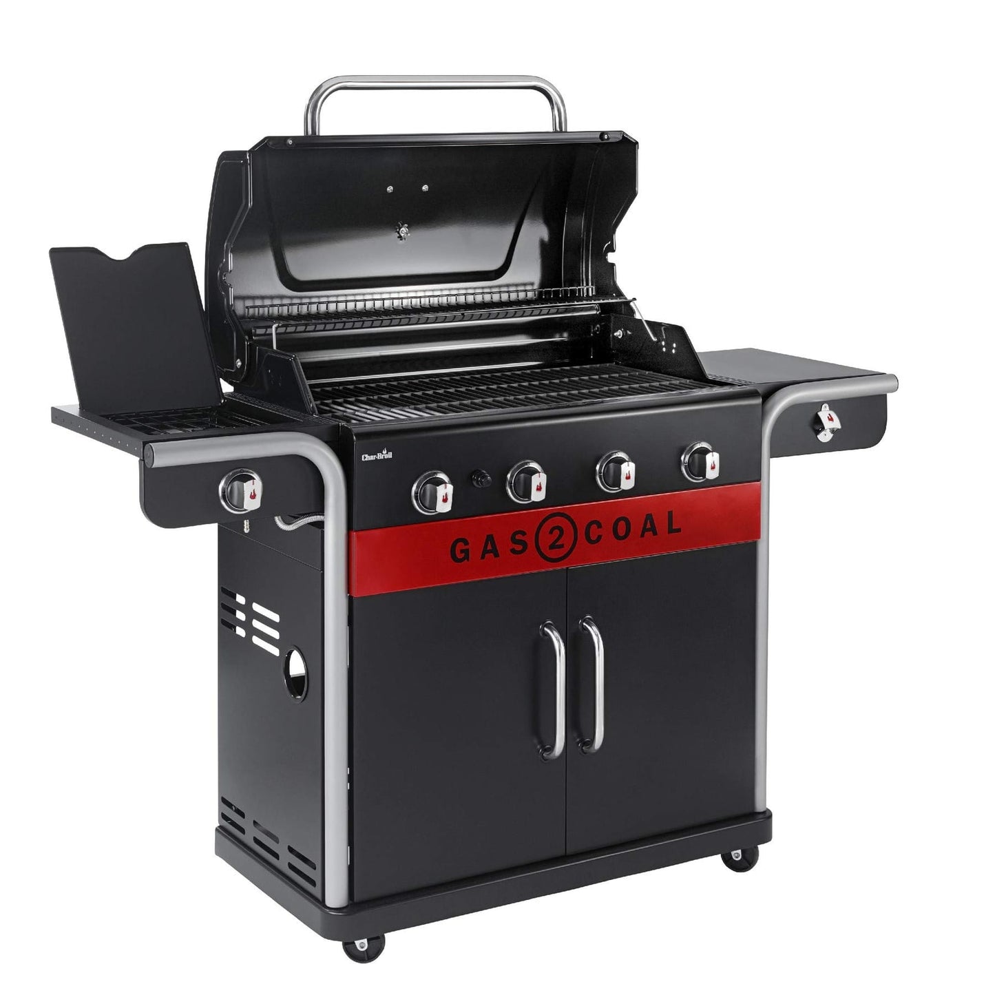 Char-Broil Gas2Coal 440 Hybrid Gas & Charcoal BBQ – Black – product image 9