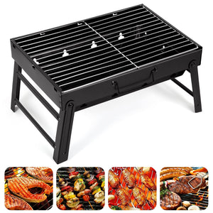 AGM Portable Charcoal BBQ Grill for Camping & Garden
