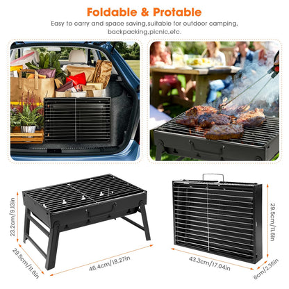 AGM Portable Charcoal BBQ Grill for Camping & Garden – product image 3