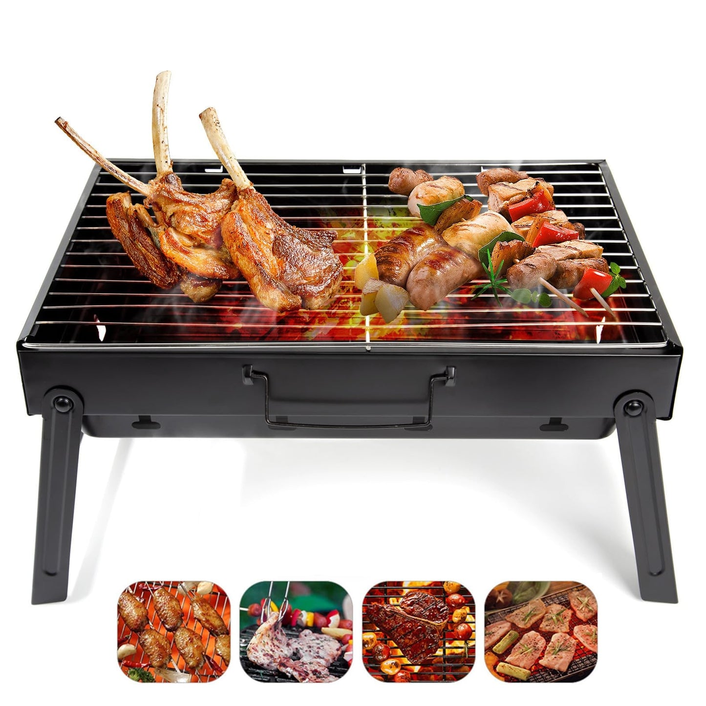 AGM Portable Charcoal BBQ Grill for Camping & Garden – product image 13