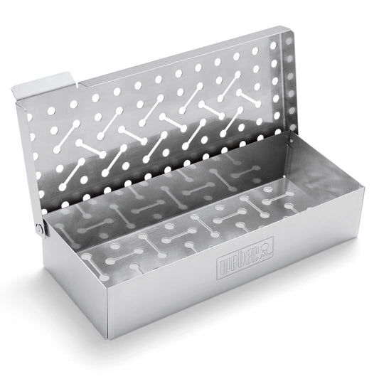 Weber 17622 Stainless Steel Smoker Box & Wood Chips – 24cm – product image 1