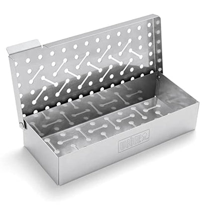 Weber 17622 Stainless Steel Smoker Box & Wood Chips – 24cm – product image 2