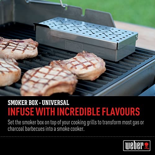 Weber 17622 Stainless Steel Smoker Box & Wood Chips – 24cm – product image 6