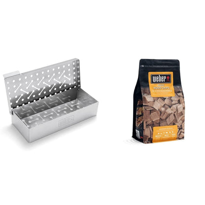 Weber 17622 Stainless Steel Smoker Box & Wood Chips – 24cm – product image 13
