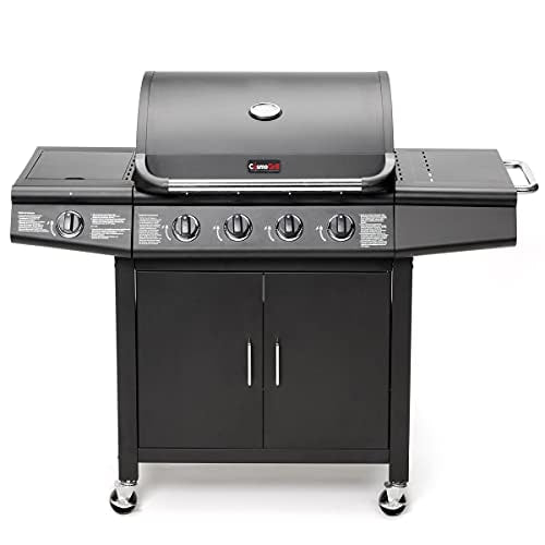 CosmoGrill Pro Deluxe 4+1 Burner Gas BBQ with Side Burner