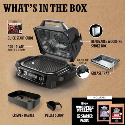 Ninja Woodfire OG701UK Electric BBQ Grill & Smoker – Grey/Black – product image 4