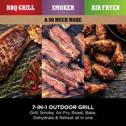 Ninja Woodfire OG701UK Electric BBQ Grill & Smoker – Grey/Black – product image 5