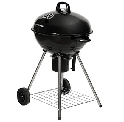 George Foreman 47.5cm Kettle Charcoal BBQ with Wheels – product image 1