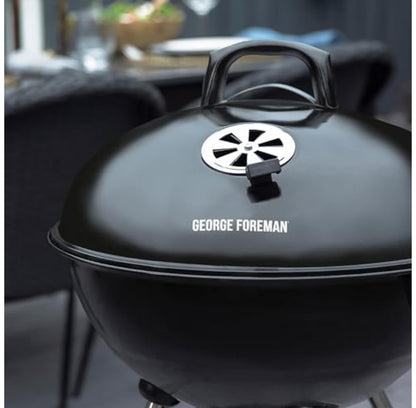 George Foreman 47.5cm Kettle Charcoal BBQ with Wheels – product image 7