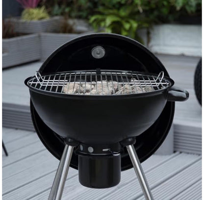 George Foreman 47.5cm Kettle Charcoal BBQ with Wheels – product image 9