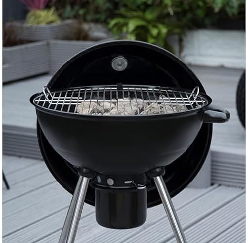 George Foreman 47.5cm Kettle Charcoal BBQ with Wheels – product image 10