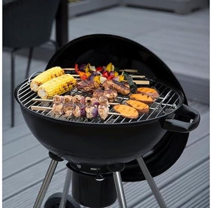 George Foreman 47.5cm Kettle Charcoal BBQ with Wheels – product image 12