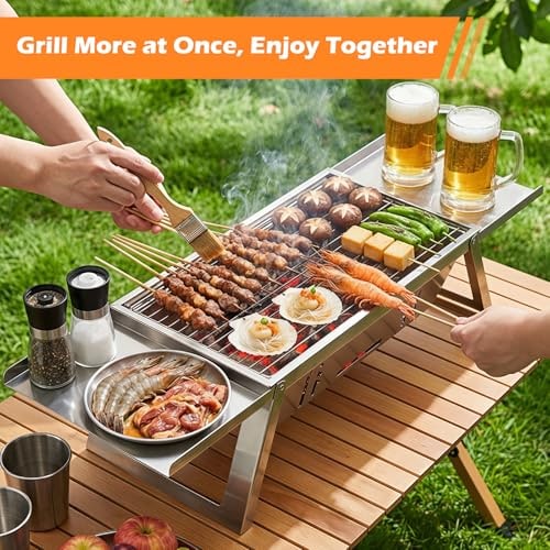 Compact Folding Charcoal BBQ for Camping, Picnic & Garden – product image 4
