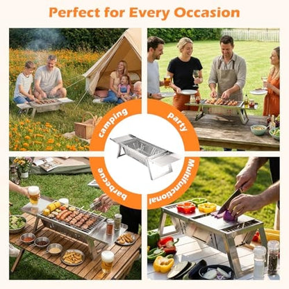 Compact Folding Charcoal BBQ for Camping, Picnic & Garden – product image 6