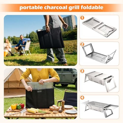 Compact Folding Charcoal BBQ for Camping, Picnic & Garden – product image 8